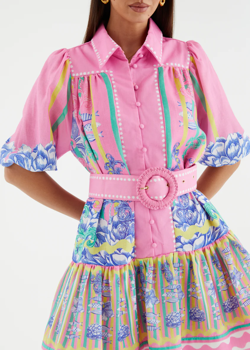 Leandra Dress - Bahama Pink - Image 9