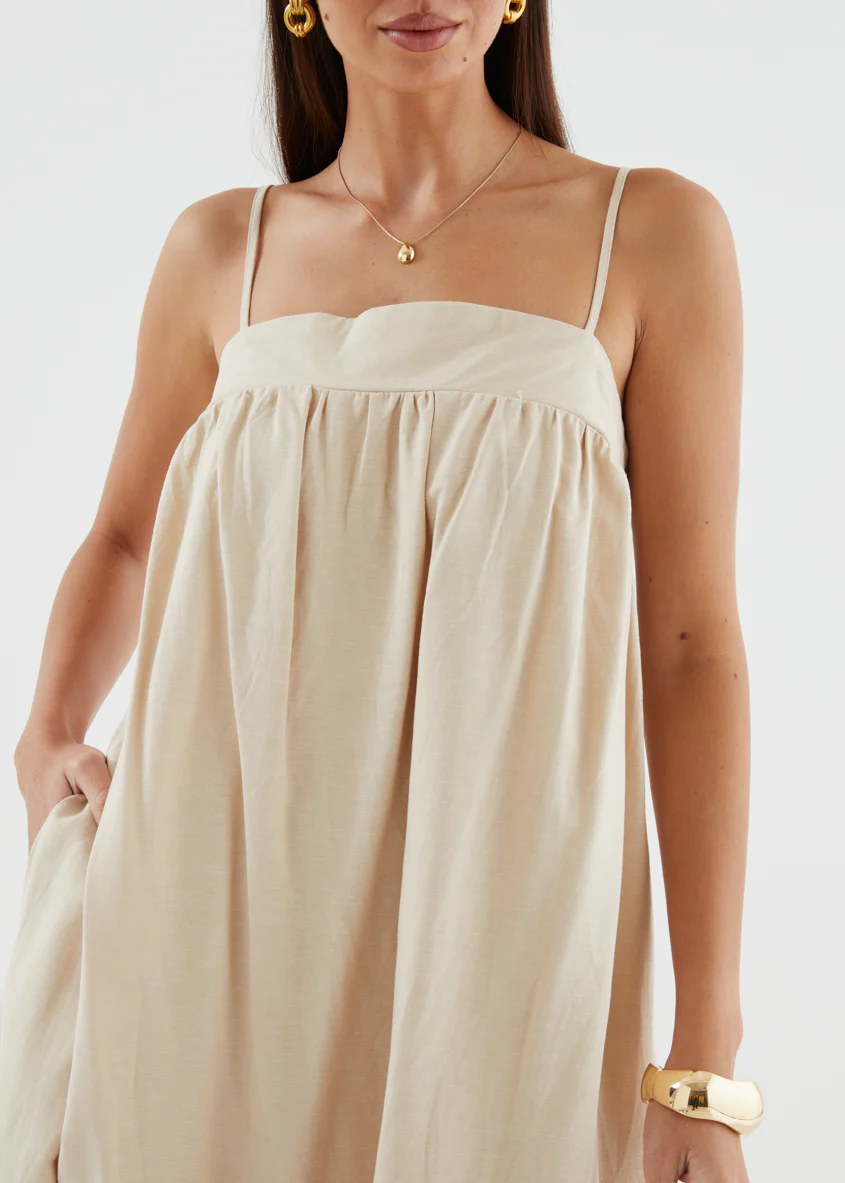 Leeanne Maxi Dress - Beige - Image 9