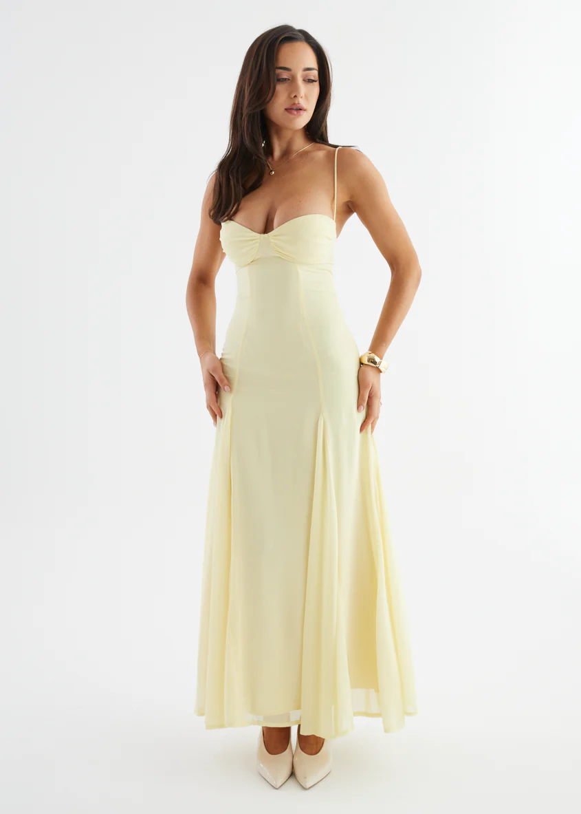 Lessia Maxi Dress - Butter - Image 5