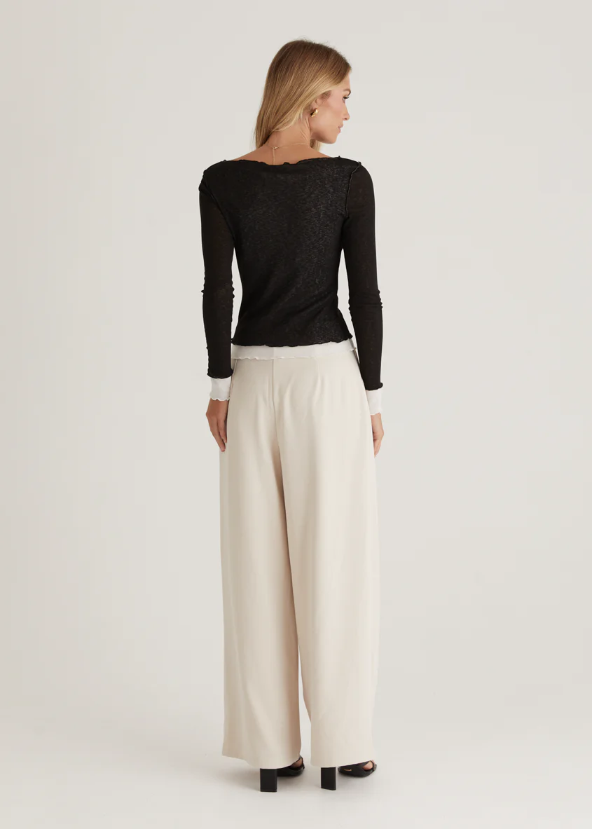 Lia Knit Top - Black - Image 8