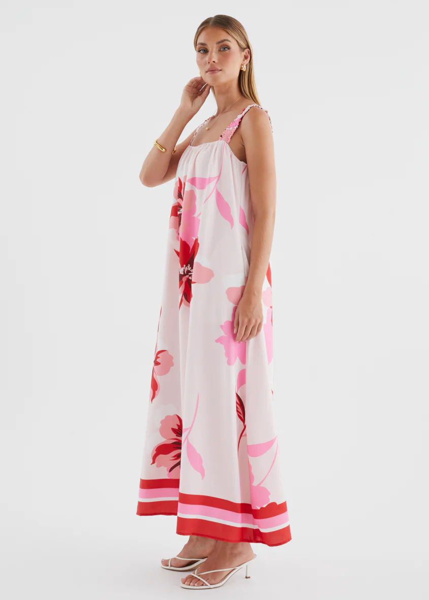 Linette Maxi Dress - Strawberry Bloom - Image 8