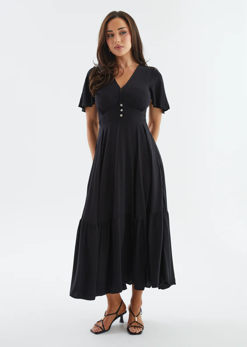 Liyana Maxi Dress - Black