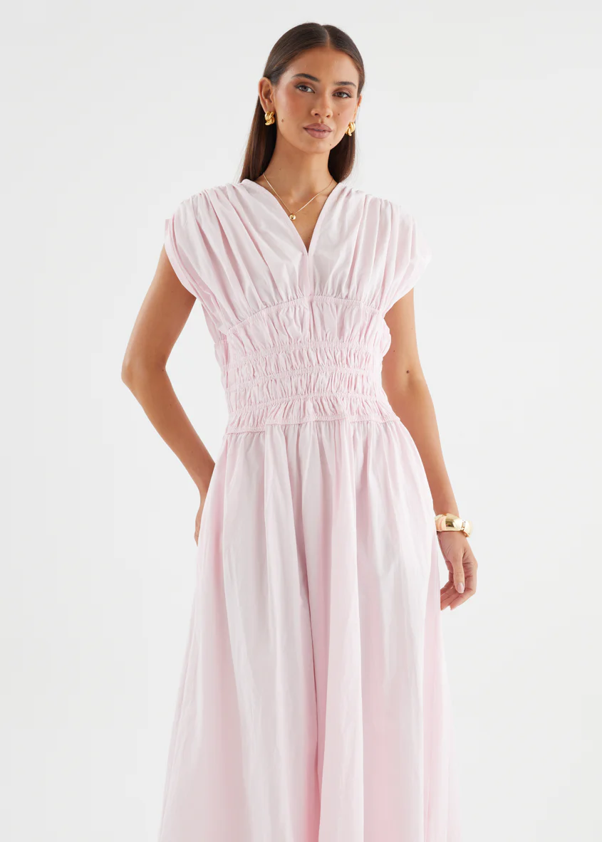 Lorriene Maxi Dress - Baby Pink - Image 4