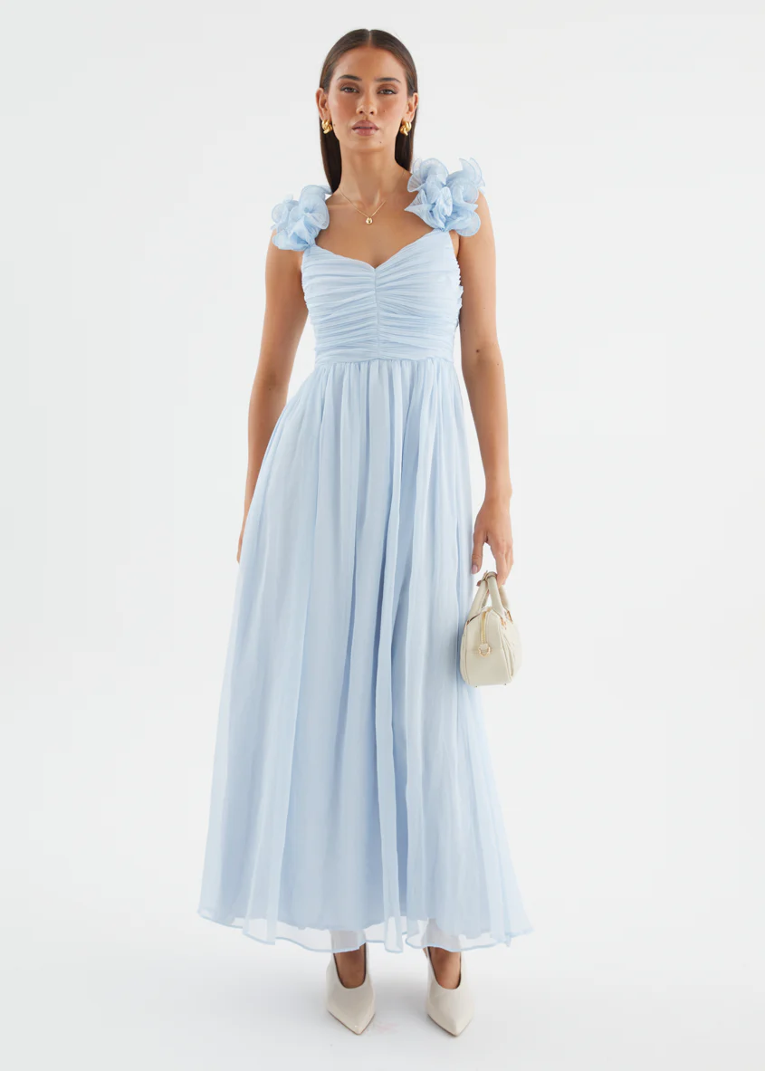 Luciella Maxi Dress - Baby Blue - Image 3