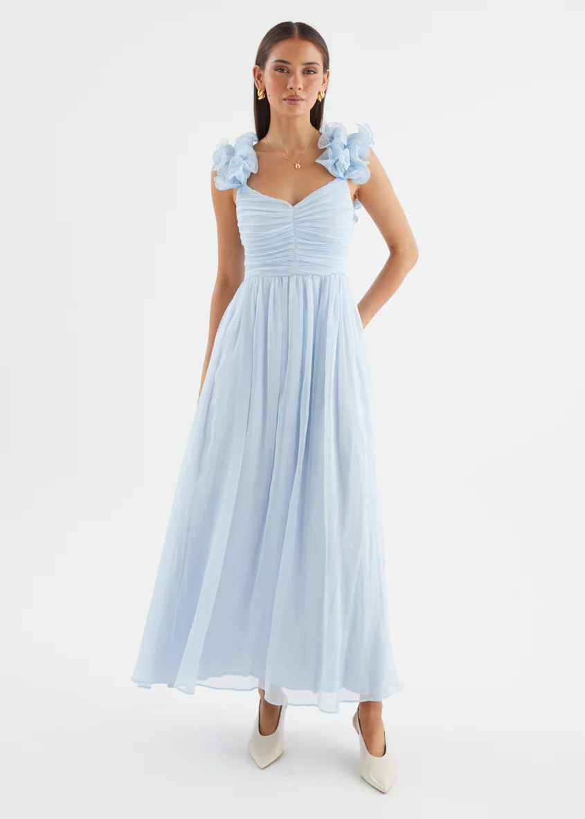 Luciella Maxi Dress - Baby Blue - Image 4
