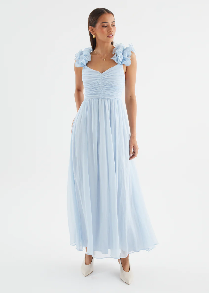 Luciella Maxi Dress - Baby Blue - Image 5