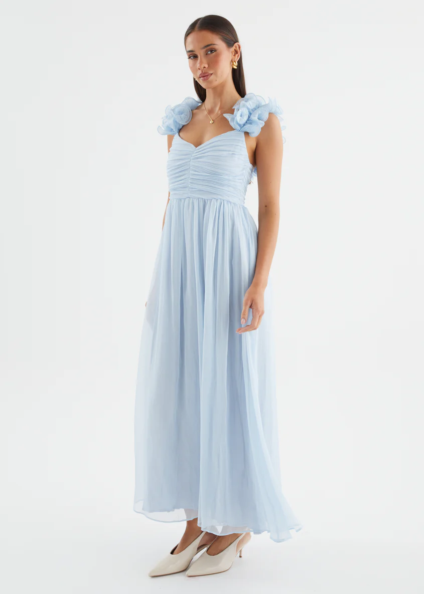 Luciella Maxi Dress - Baby Blue - Image 6