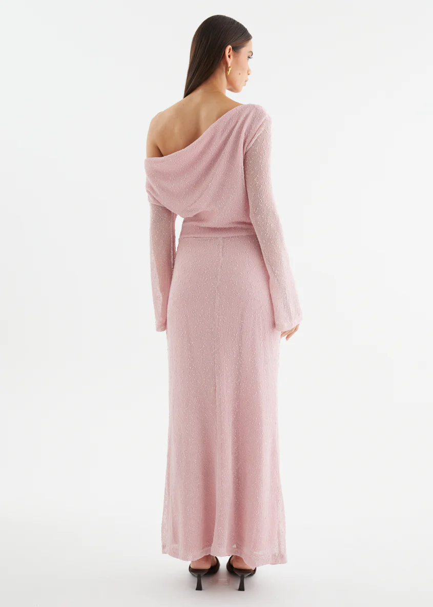 Luisa Drop Shoulder Maxi Dress - Pink - Image 8