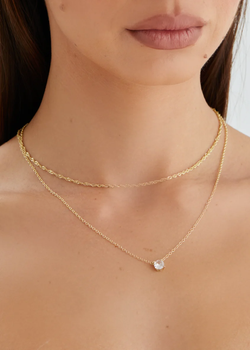 Lunar Necklace - Gold - Image 3
