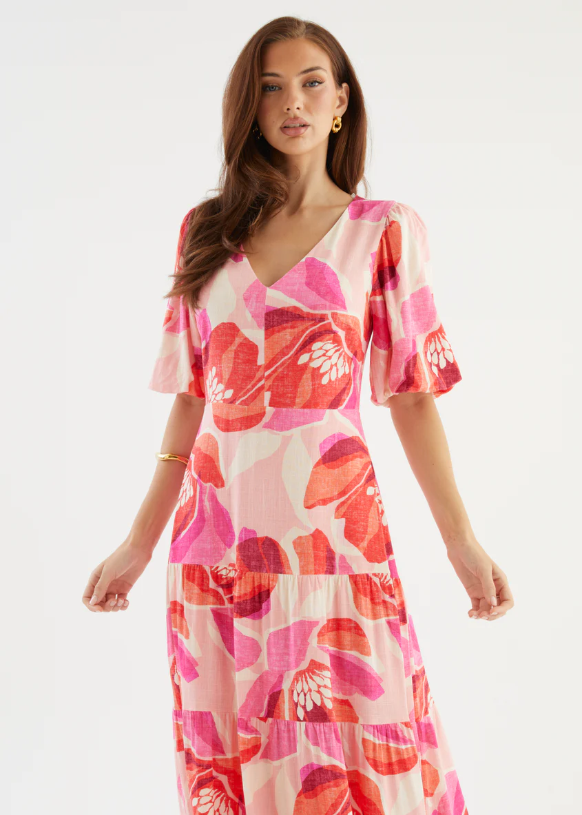 Lyndia Maxi Dress - Pink Rosalie - Image 11