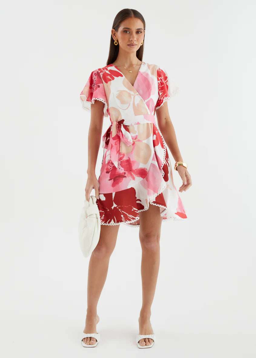 Mabelle Dress - Raspberry Abstract - Image 7