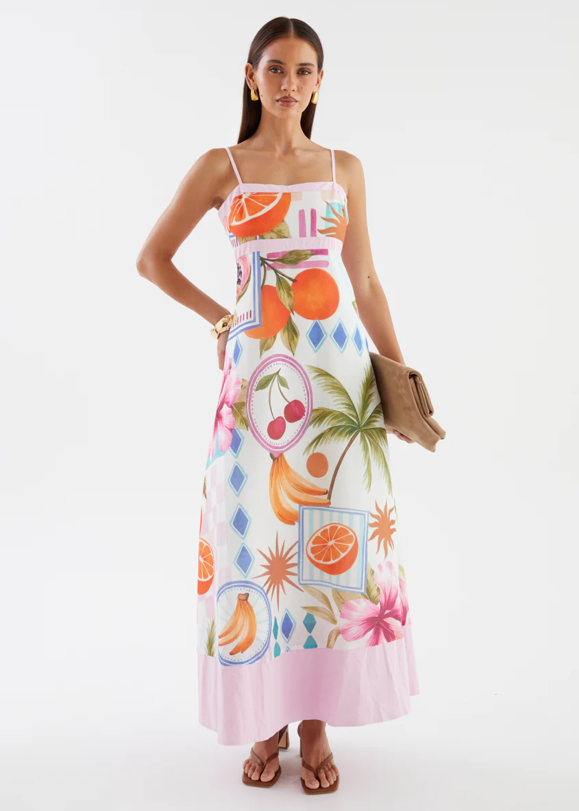 Madalena Maxi Dress - Tropical Pink - Image 5