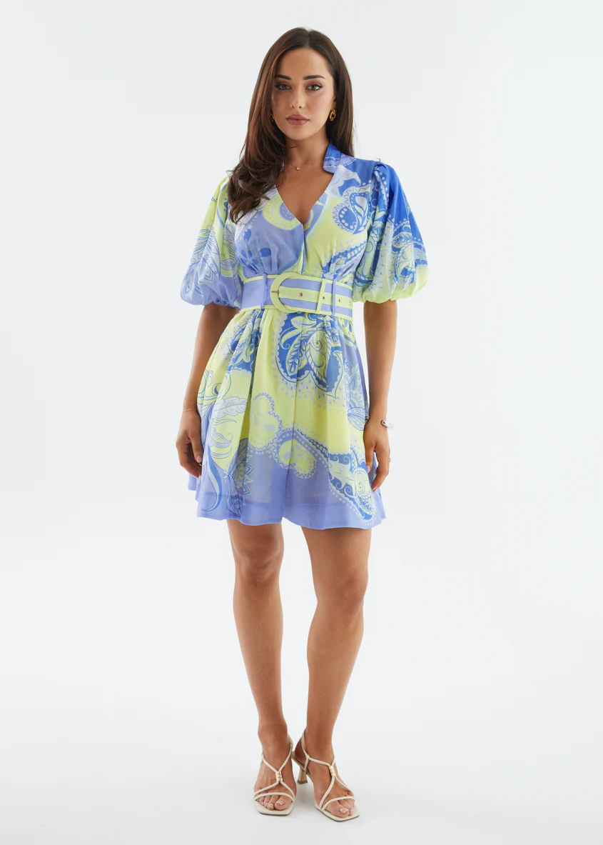 Madeline Dress - Purple Paisley - Image 4