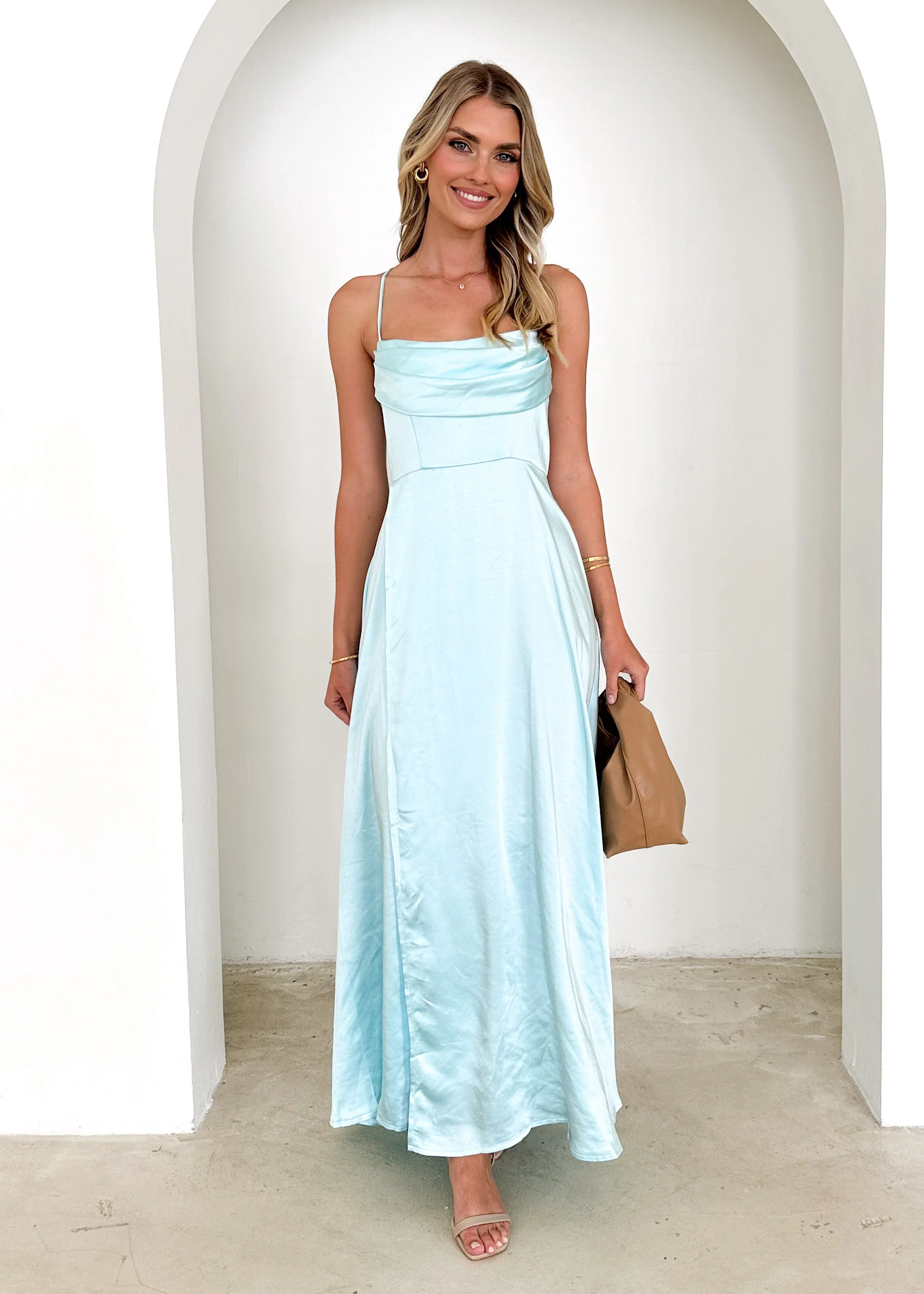 Mahala Maxi Dress - Ice Blue - Image 5