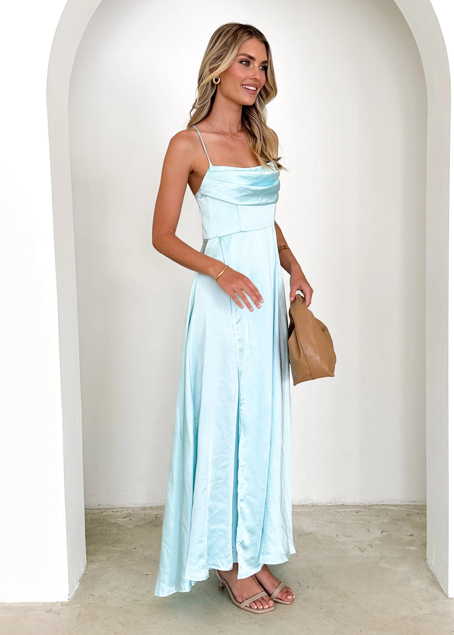 Mahala Maxi Dress - Ice Blue - Image 6