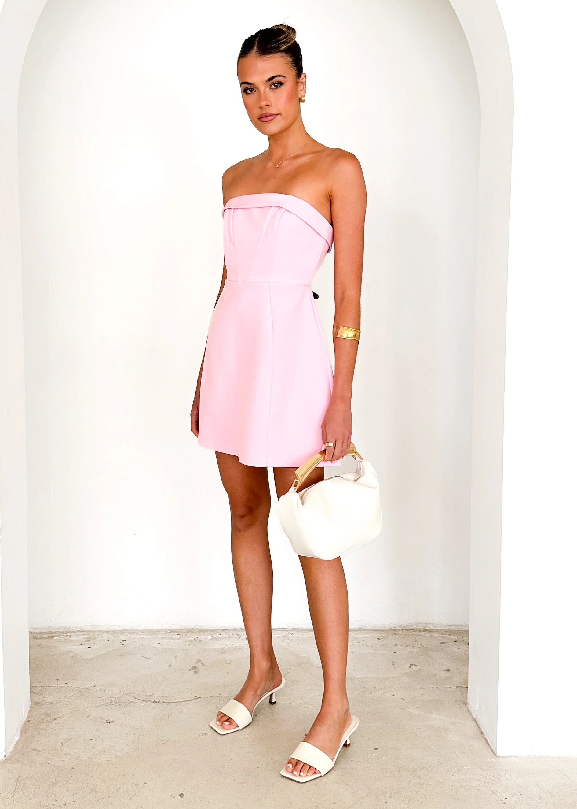 Mahala Strapless Dress - Pink - Image 6
