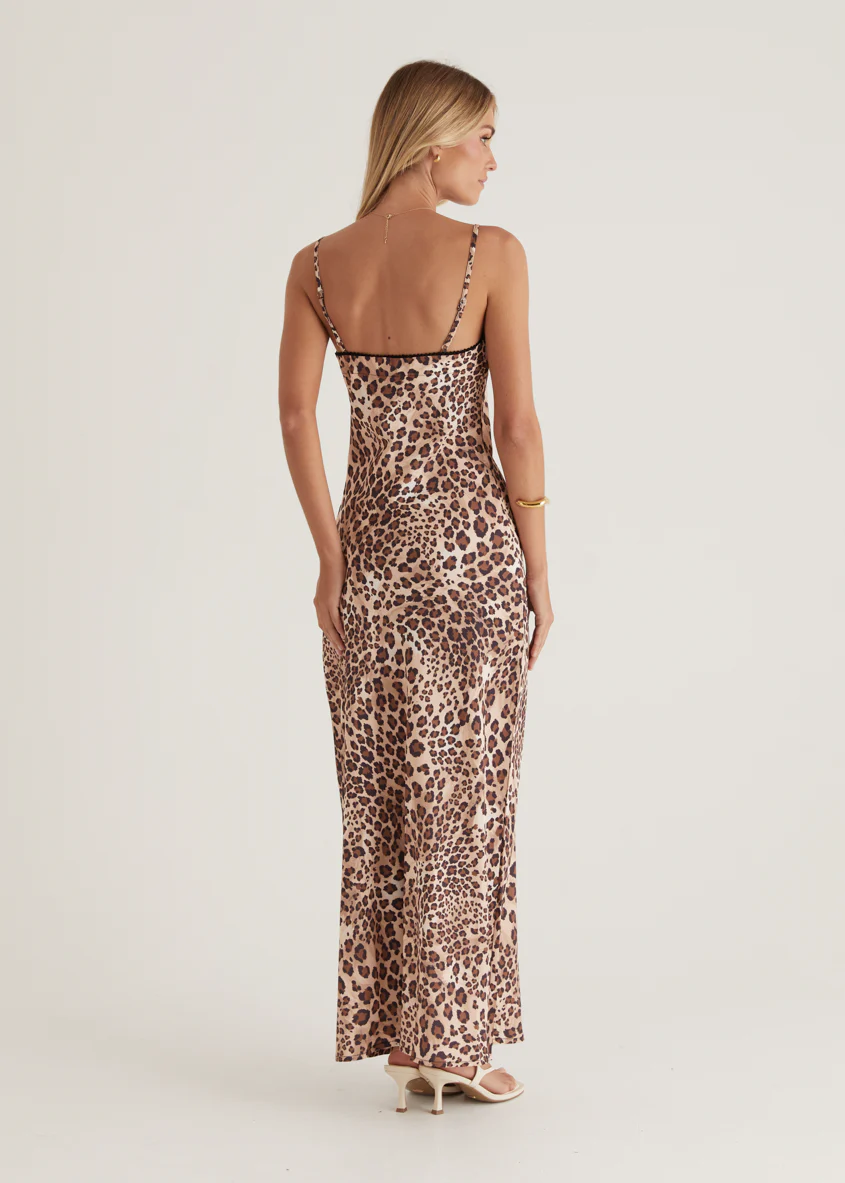 Malikah Maxi Dress - Leopard - Image 8