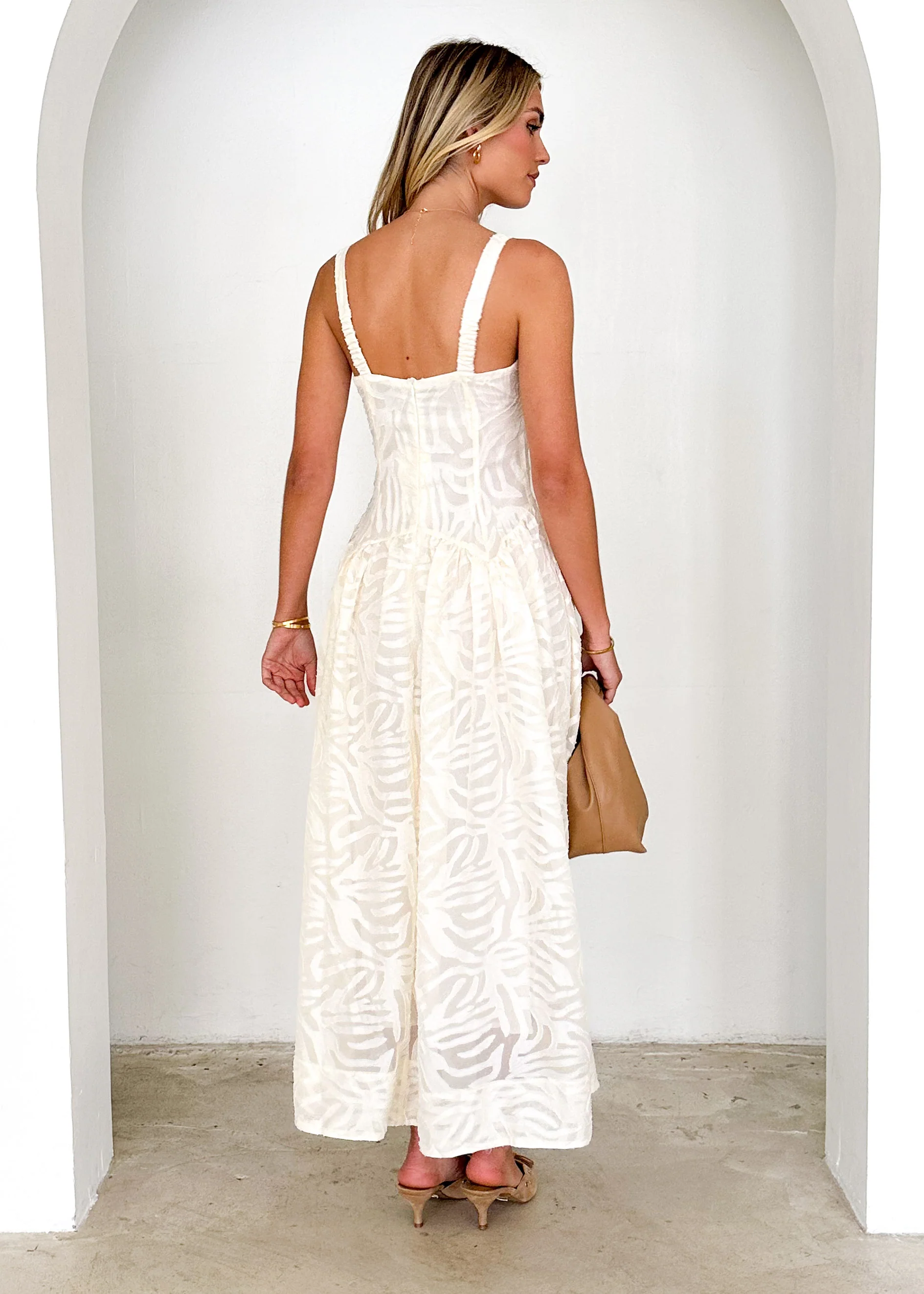 Marilyn Maxi Dress - Cream Lace - Image 6