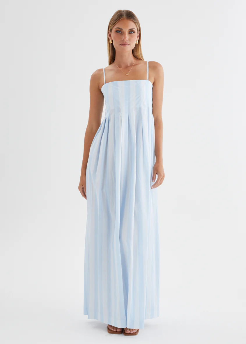 Marinella Maxi Dress - Sky Stripe - Image 6
