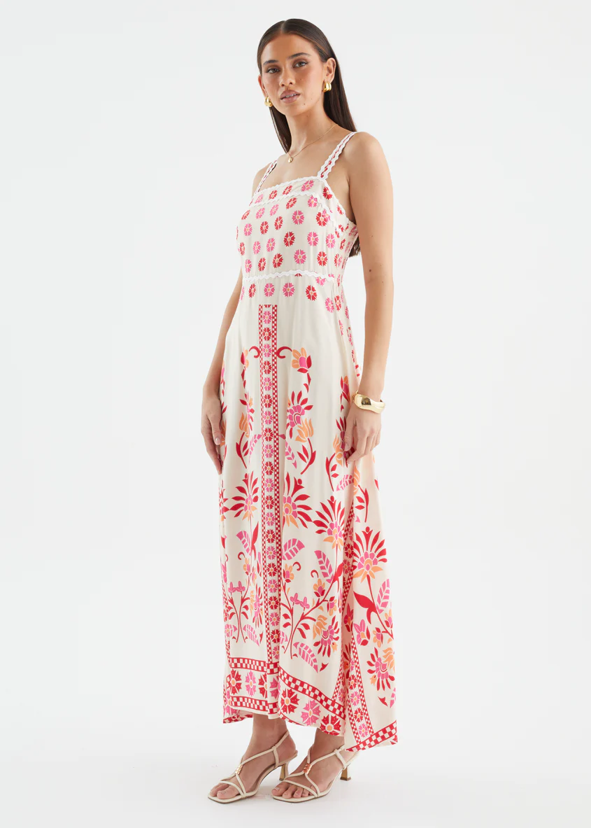 Mariselle Maxi Dress - Pink Garden - Image 4