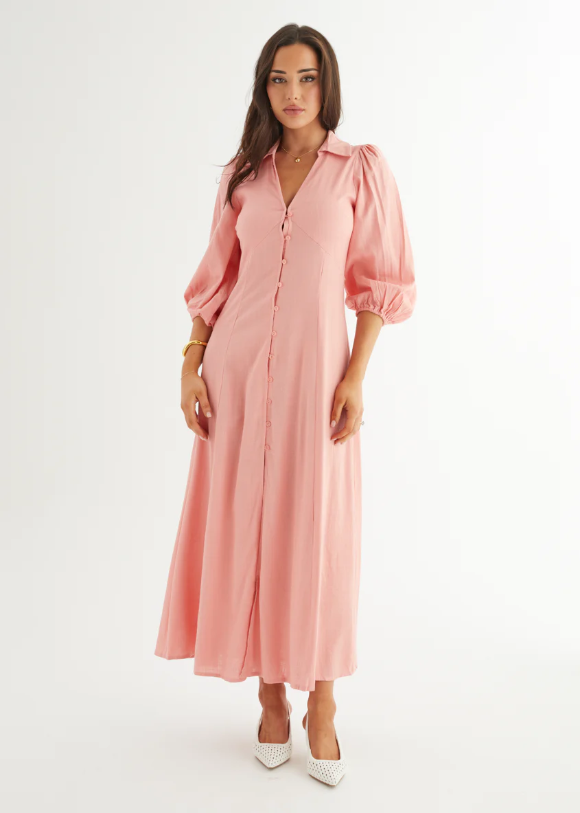 Marlon Maxi Dress - Coral - Image 3