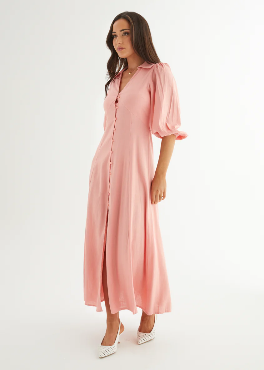 Marlon Maxi Dress - Coral - Image 4