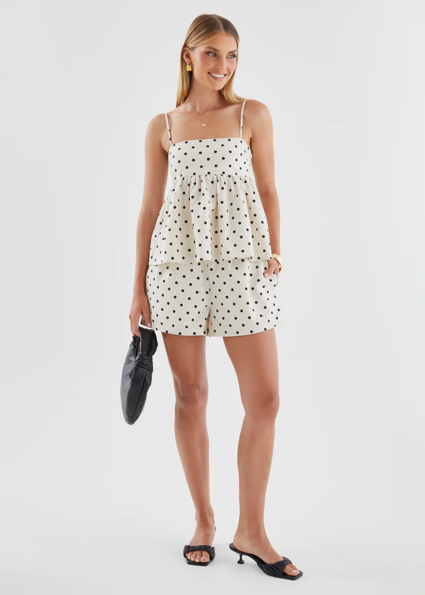 Masin Shorts - Oatmeal Polka - Image 7