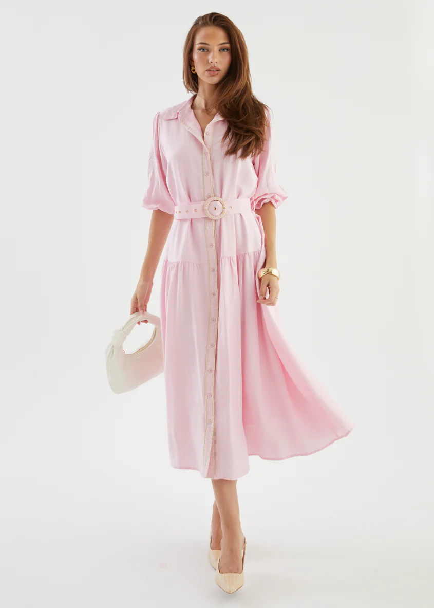 Matisse Maxi Dress - Pastel Pink - Image 3
