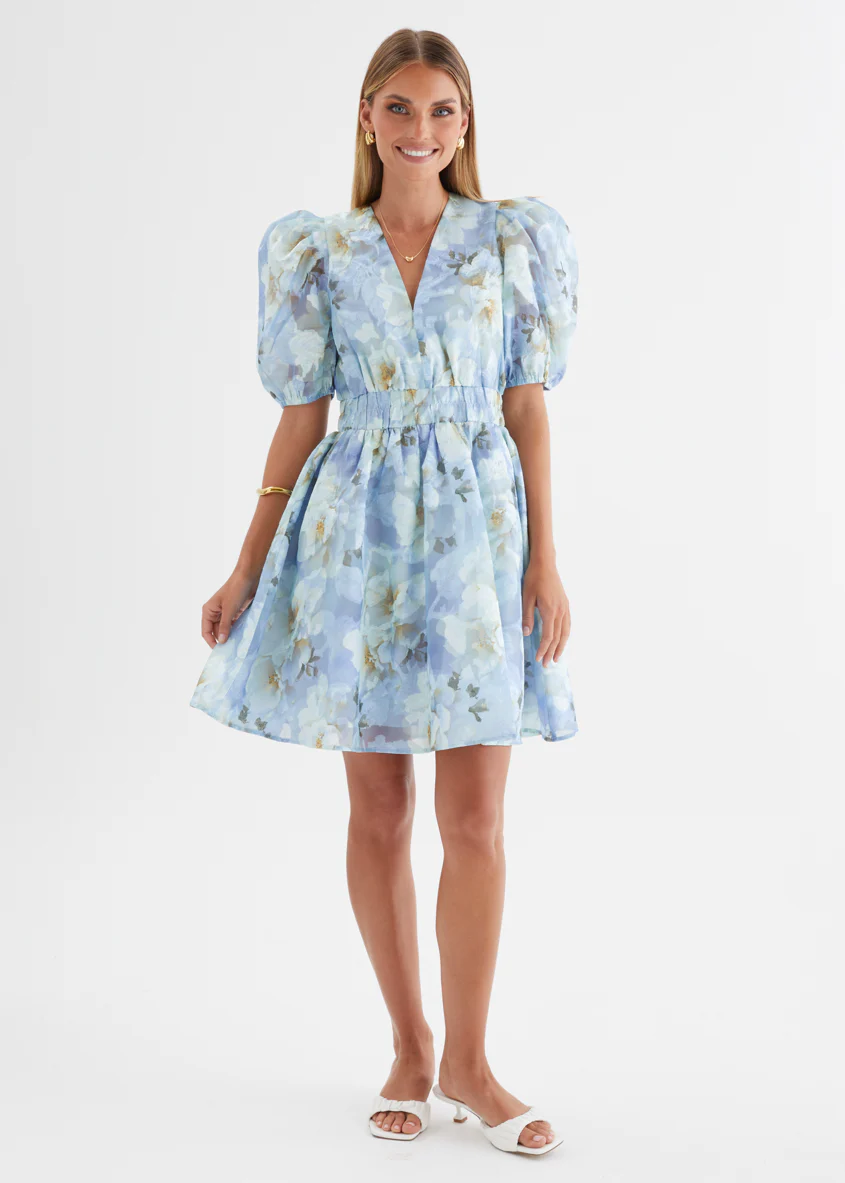 Meera Dress - Azure Petals - Image 13