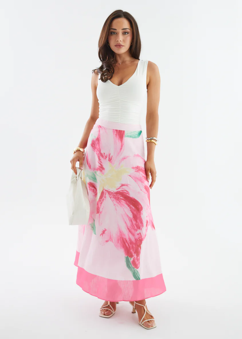 Melora Maxi Skirt - Pink Iris - Image 2
