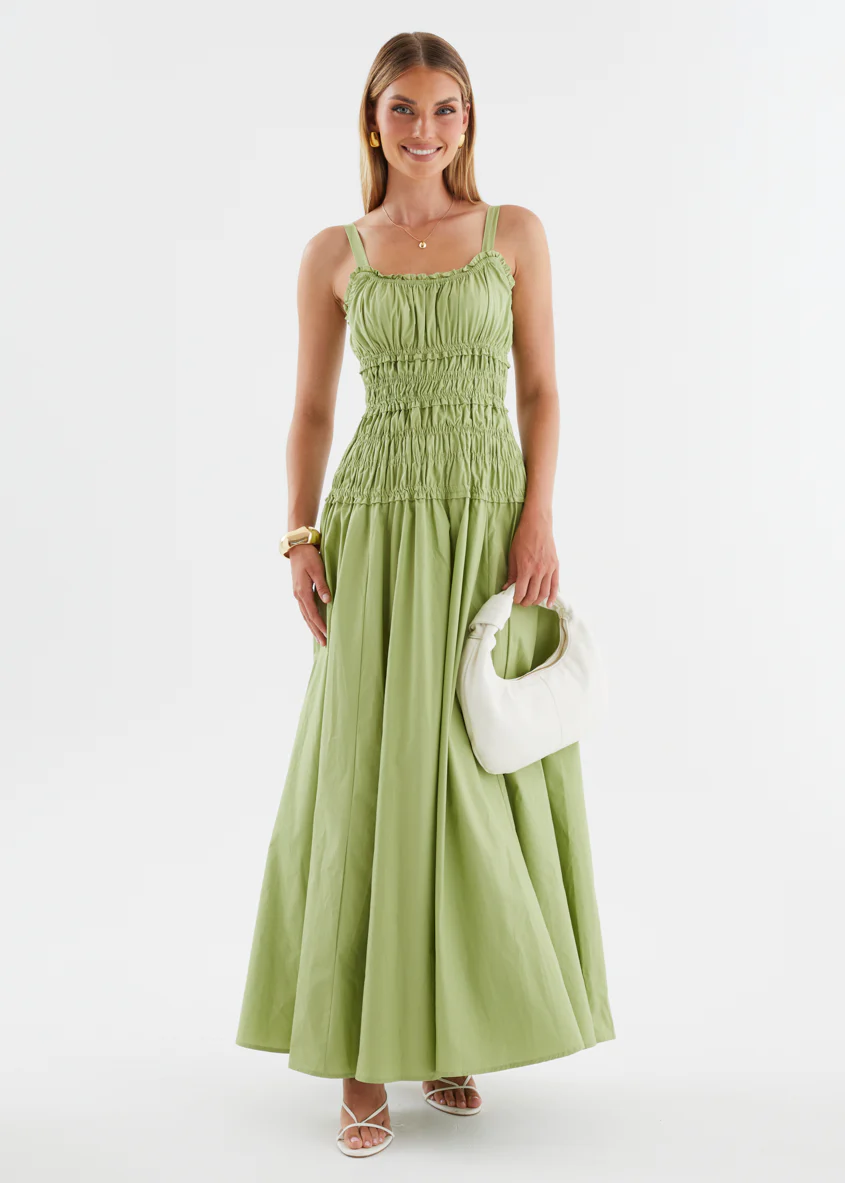 Melyssa Maxi Dress - Matcha - Image 3