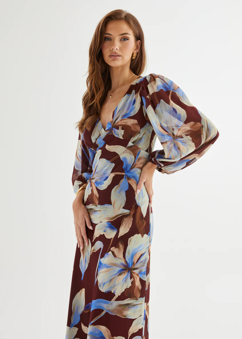 Mendez Maxi Dress - Burgundy Anya - Image 9