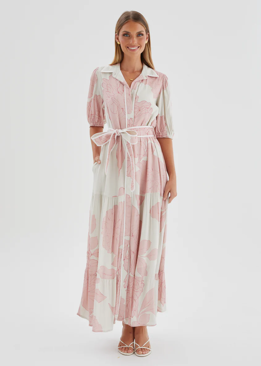 Miranda Maxi Dress - Blush Bloom - Image 4