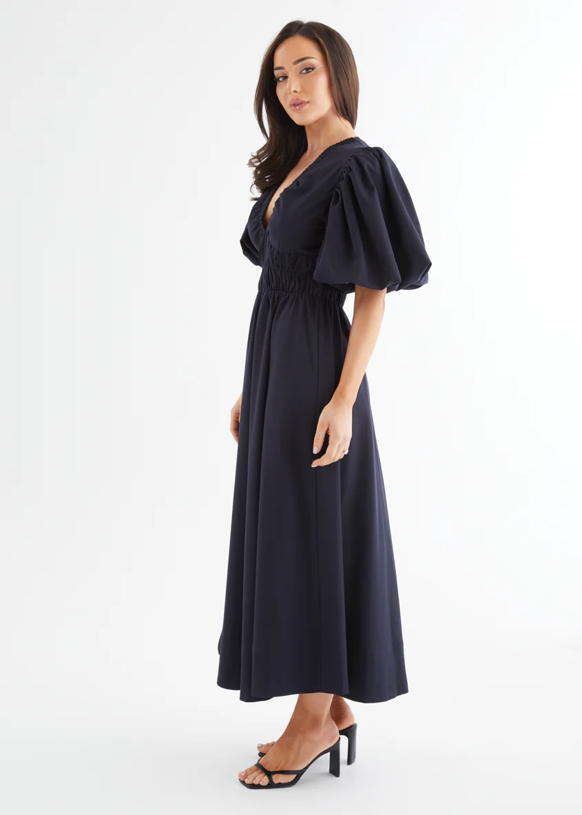 Misori Midi Dress - Indigo - Image 6