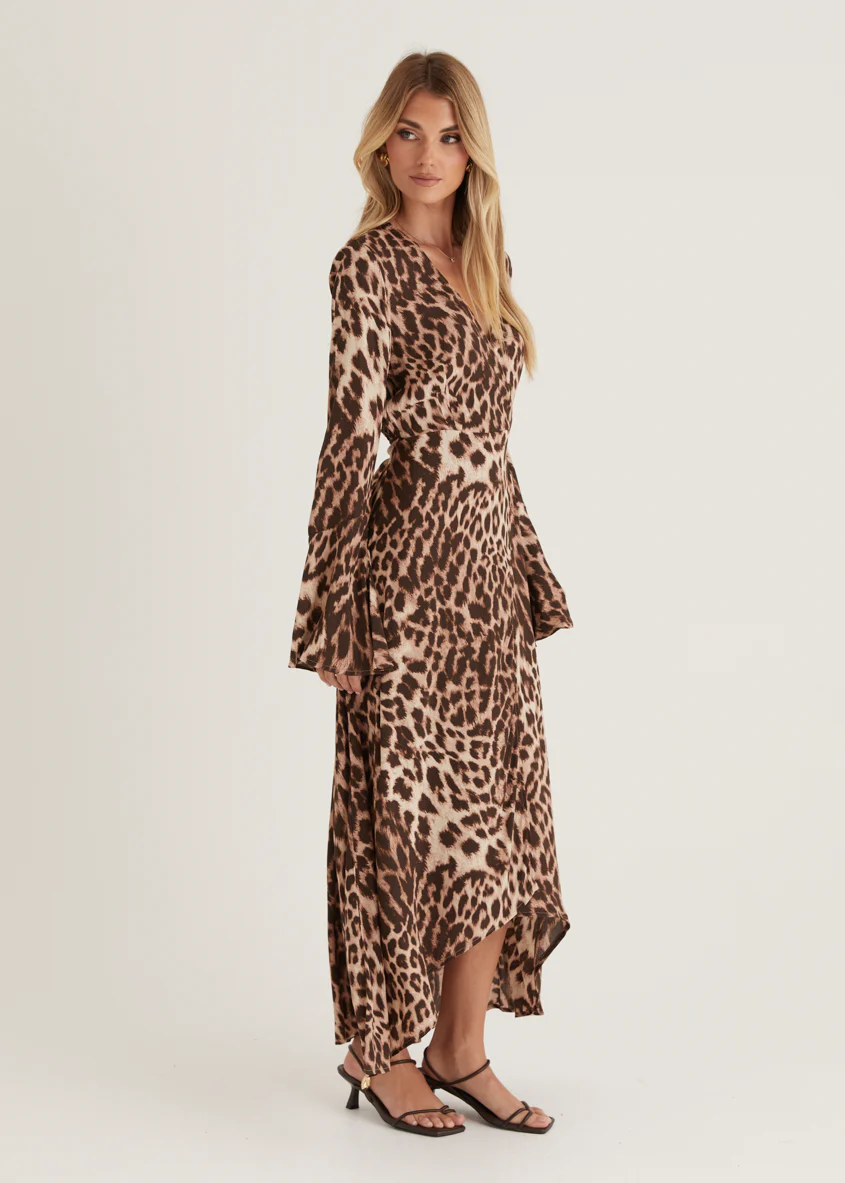 Moda Maxi Dress - Leopard - Image 11