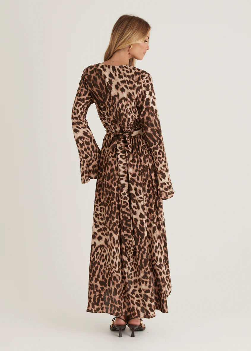 Moda Maxi Dress - Leopard - Image 12