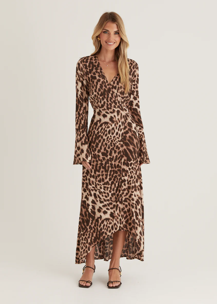 Moda Maxi Dress - Leopard - Image 8