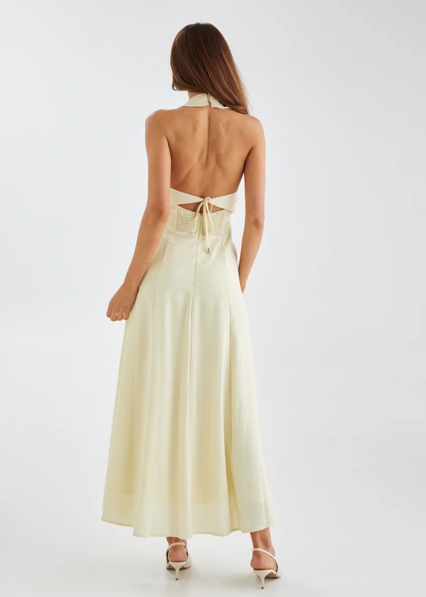 Montana Midi Dress - Lemon - Image 6