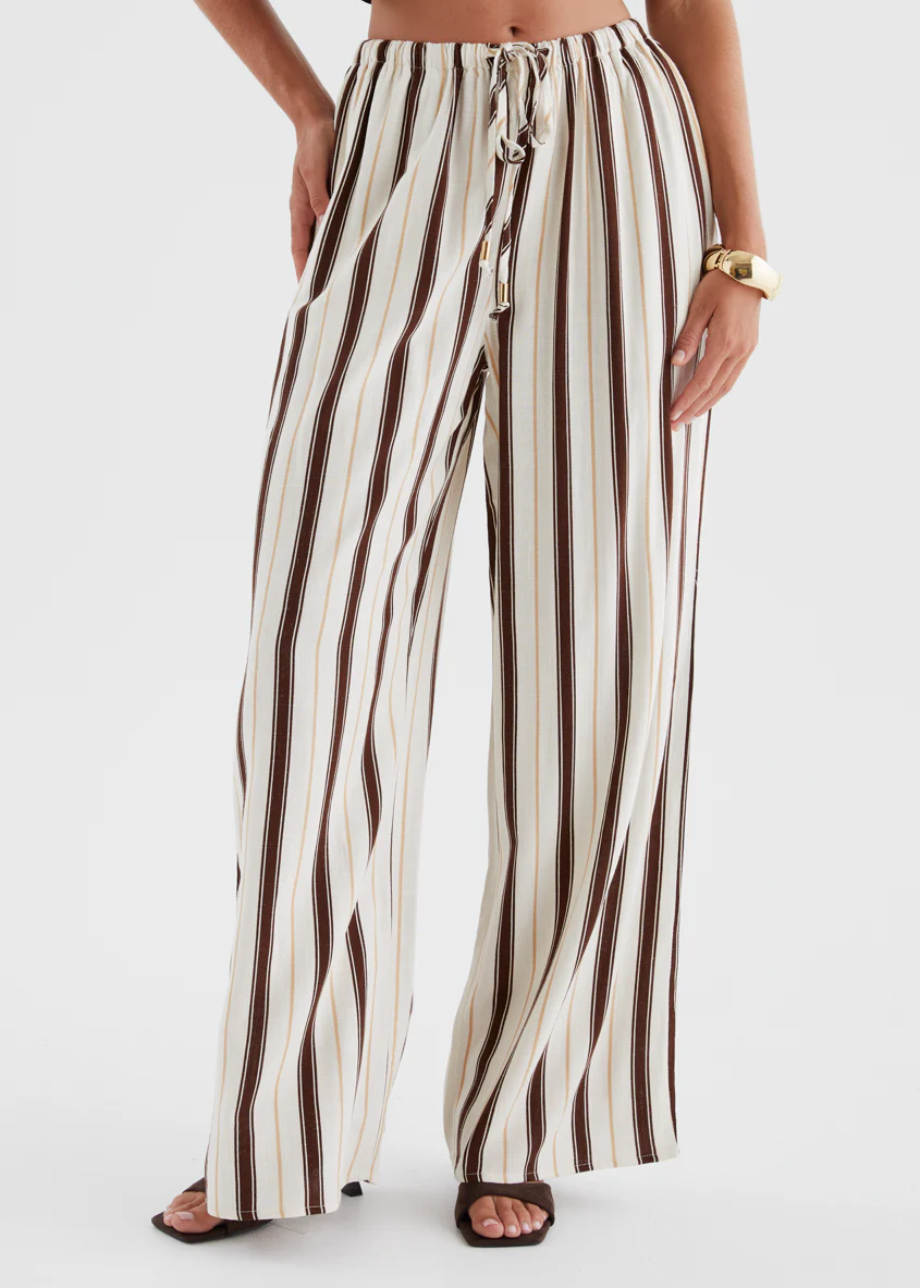 Montee Pants - Choc Stripe - Image 2