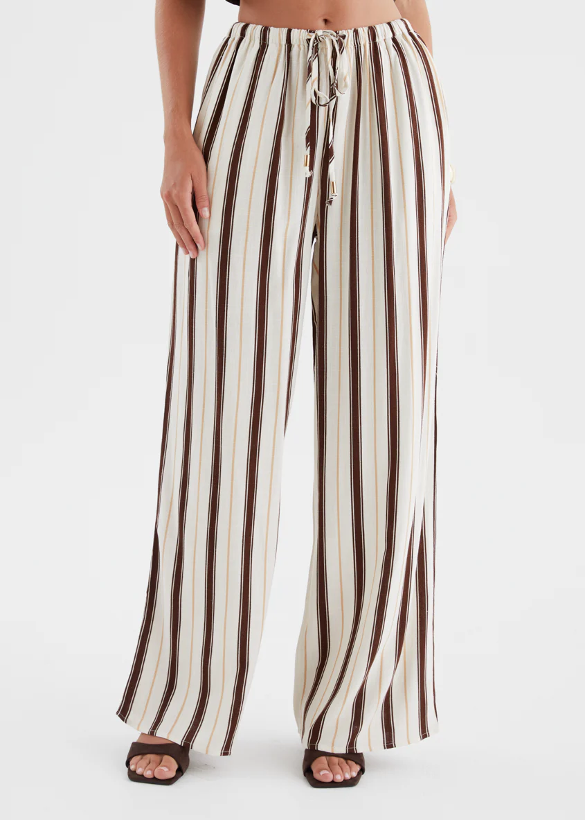 Montee Pants - Choc Stripe - Image 4