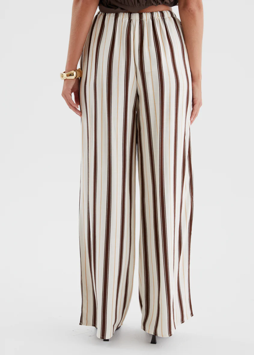 Montee Pants - Choc Stripe - Image 6