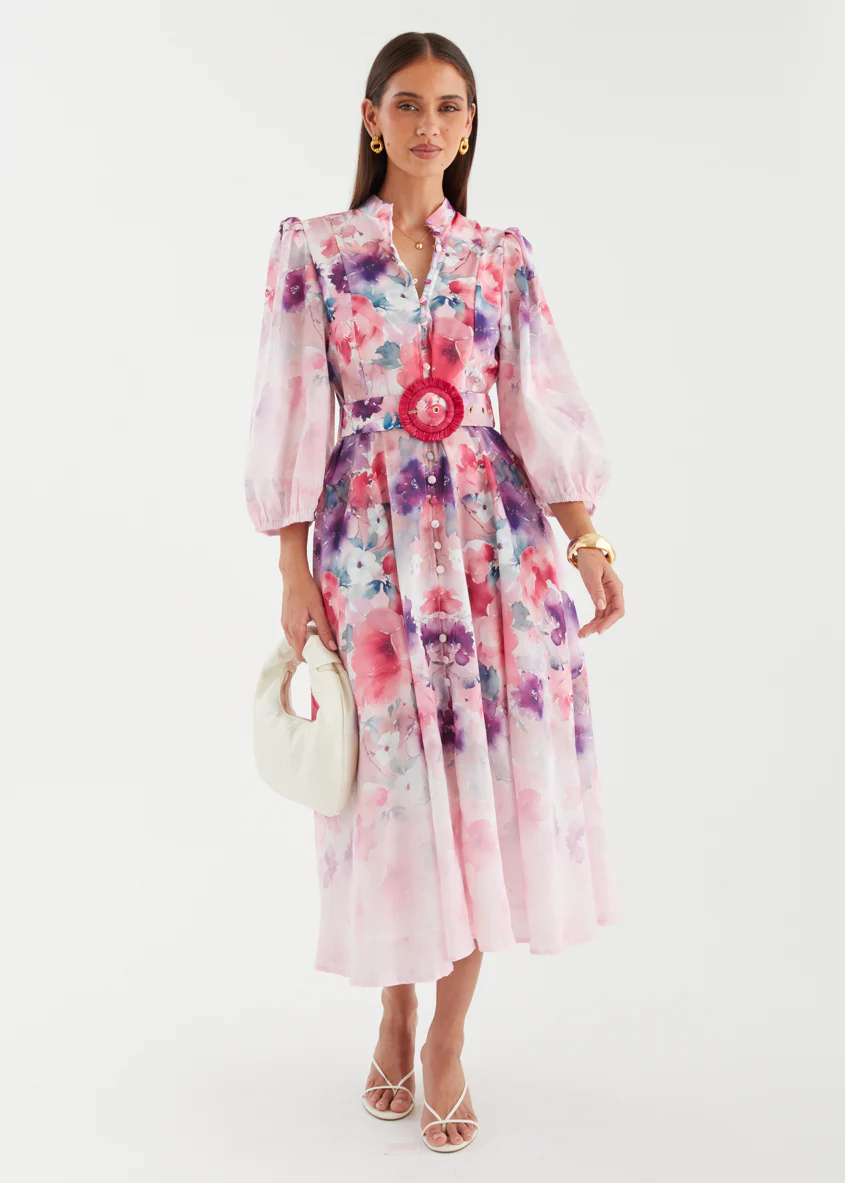 Mykaela Midi Dress - Lavender Blossom - Image 7