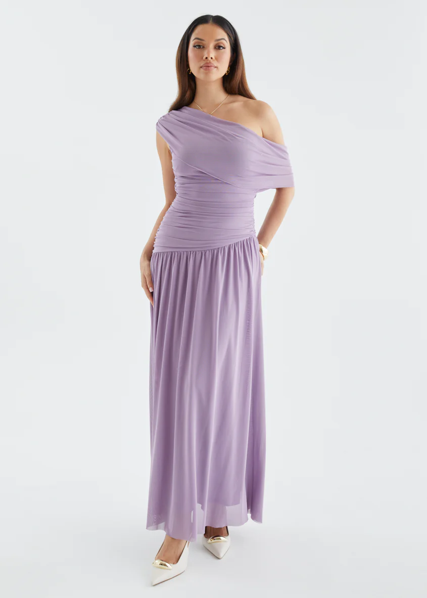Mystic Drop Shoulder Maxi Dress - Amethyst - Image 5
