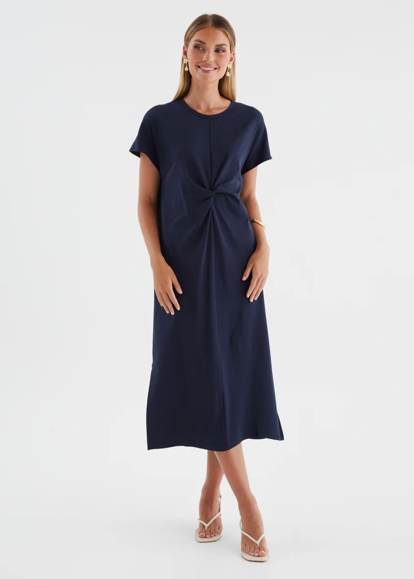 Nakieta Midi Dress - Navy - Image 3