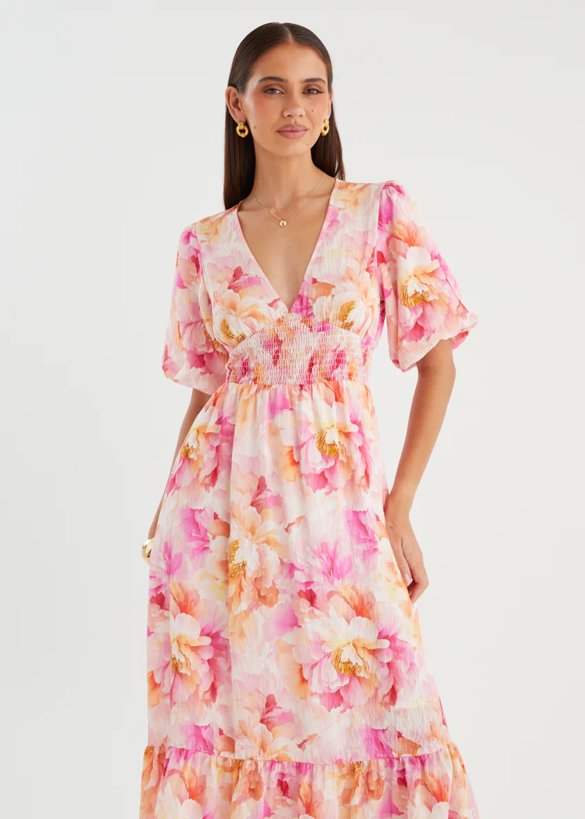 Nialla Maxi Dress - Pink Petal - Image 2