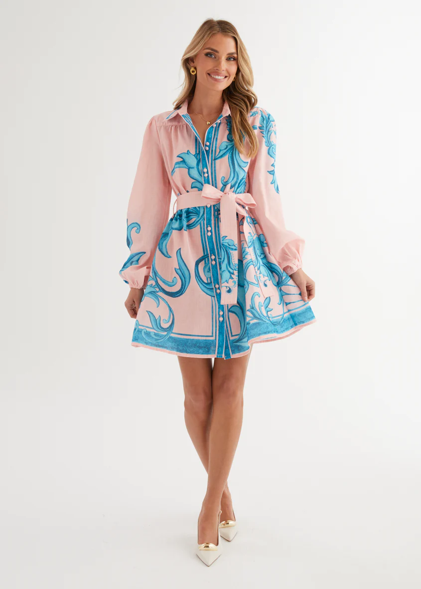 Nicoletta Dress - Pink Zayna - Image 16