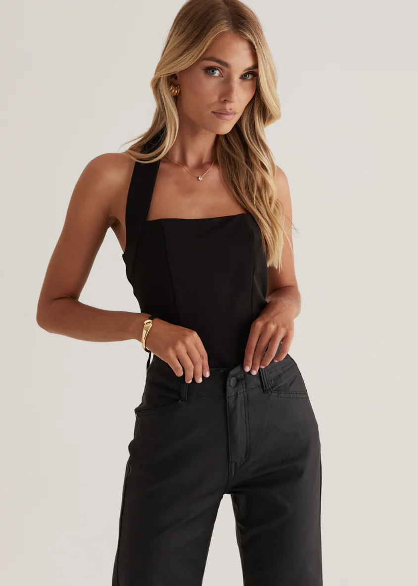 Nika Coated Pants - Black - Image 9