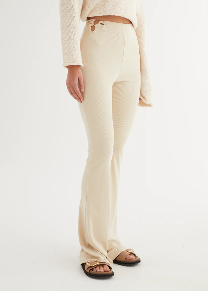 Nobody Knows Flare Pants - Beige - Image 6