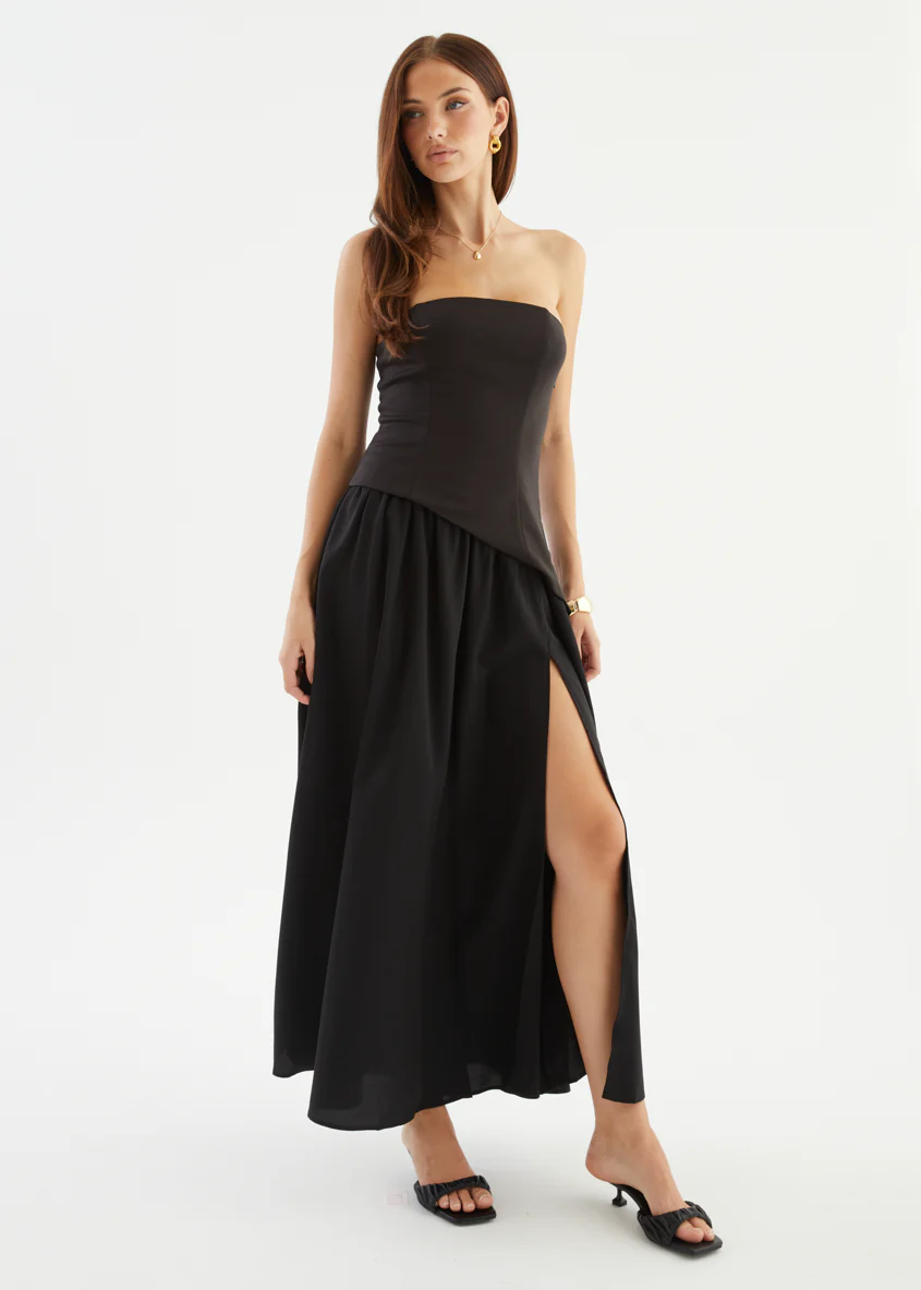 Noraah Strapless Maxi Dress - Black - Image 6