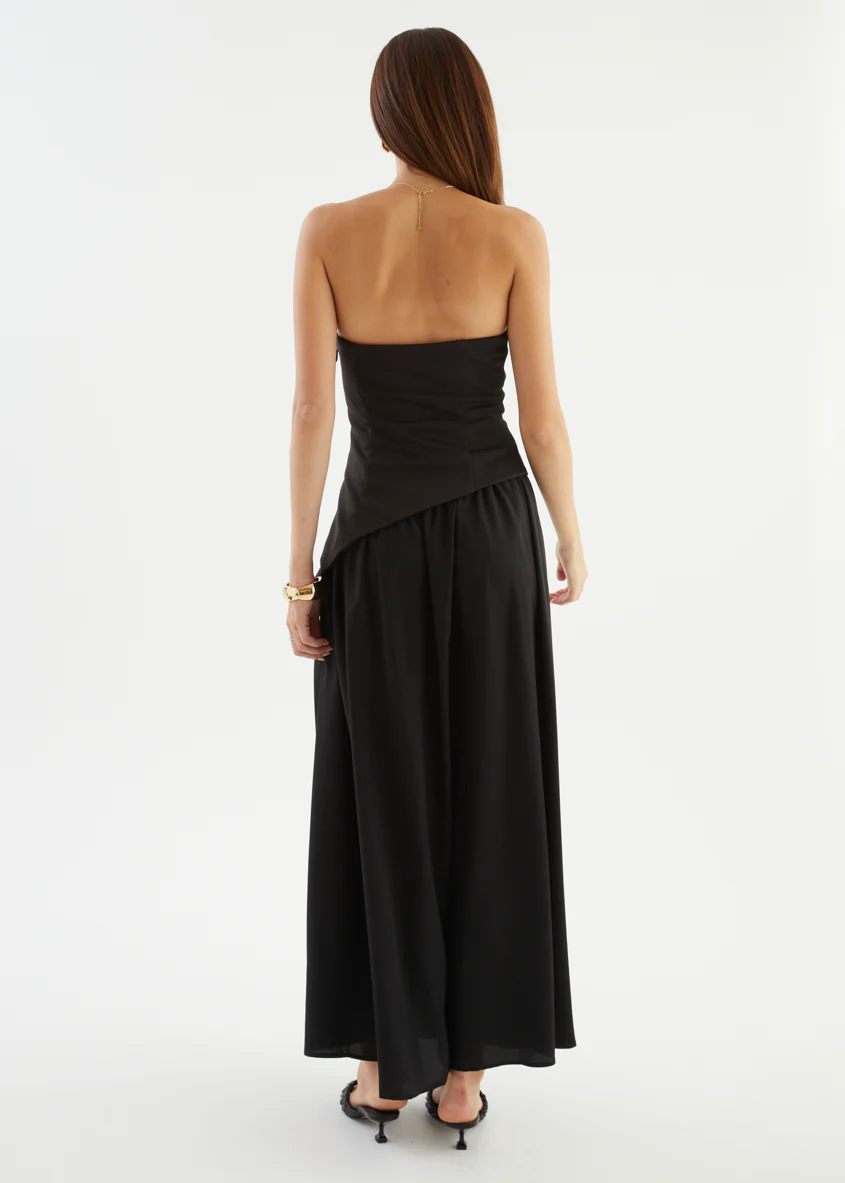 Noraah Strapless Maxi Dress - Black - Image 7